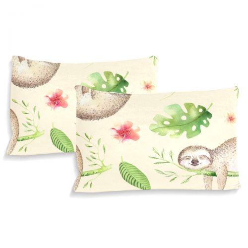  Senya senya Ultra Soft 3pc Duvet Cover Set Tropical Baby Sloth Printed Cotton Luxury Lightweight Microfiber Velvet Warm Cozy Bedding Set for Kids Boys Girls