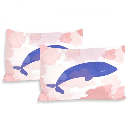  Senya senya 3 Pieces Duvet Cover Blue Whale Soft Warm Twin Bedding Set Quilt Bed Covers for Kids Boys Girls