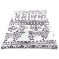 Senya senya Ultra Soft 3pc Duvet Cover Set Ethnic Alpaca Llama Printed Cotton Luxury Lightweight Microfiber Velvet Warm Cozy Bedding Set for Kids Boys Girls