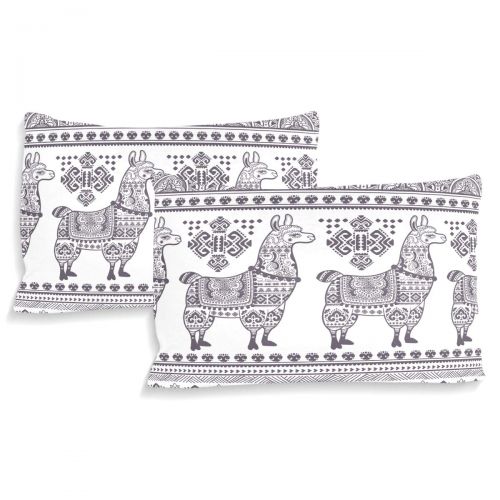  Senya senya Ultra Soft 3pc Duvet Cover Set Ethnic Alpaca Llama Printed Cotton Luxury Lightweight Microfiber Velvet Warm Cozy Bedding Set for Kids Boys Girls