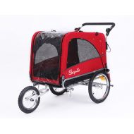 Sepnine 3 in 1 Luxury Large Sized Bike Trailer Bicycle Pet Trailer/Jogger/Dog Cage with Suspension 10308