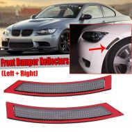 Sequential Lindsie-Box - Car Reflective Strips Front Bumper Reflector Side Reflector Warning Light Cover For BMW E92/E93 3-Series For Coupe/Convertible