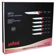 Sequoia Blade 4.5 inches Stainless Steel Steak Knives 6 Piece Home Edition Set