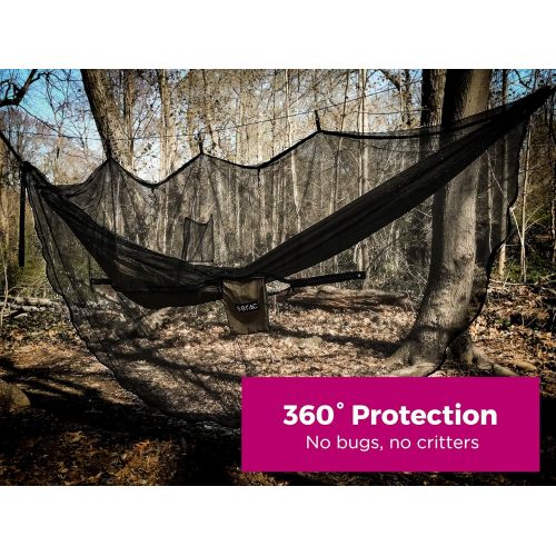  Serac [#1 Hammock Mosquito Net] Camping Hammock Bug Net - Perfect for Backpacking, Camp and Travel