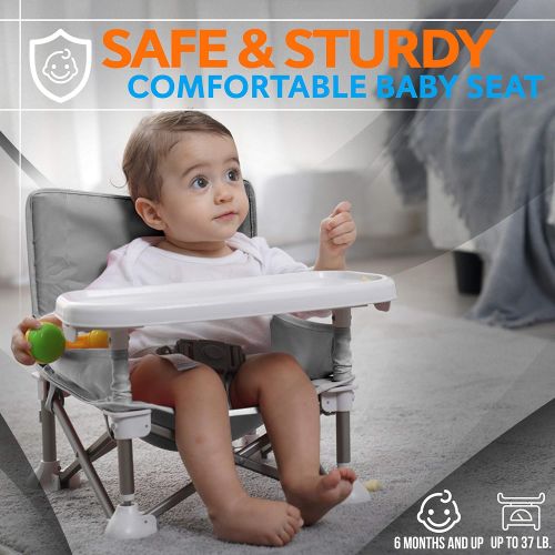 썸머인펀트 [아마존베스트]SereneLife Baby Seat Booster High Chair - Portable Toddler Booster Seat -Lightweight Easy Travel Pop-n-Sit...