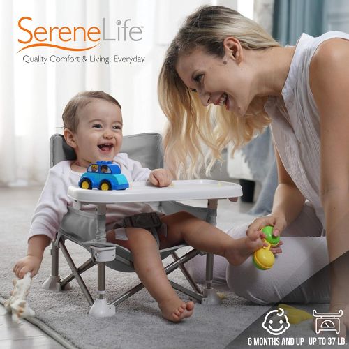 썸머인펀트 [아마존베스트]SereneLife Baby Seat Booster High Chair - Portable Toddler Booster Seat -Lightweight Easy Travel Pop-n-Sit...