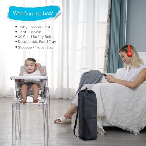 썸머인펀트 [아마존베스트]SereneLife Baby Seat Booster High Chair - Portable Toddler Booster Seat -Lightweight Easy Travel Pop-n-Sit...