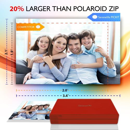  Serene Life SereneLife Portable Instant cord free Color Photo Printer