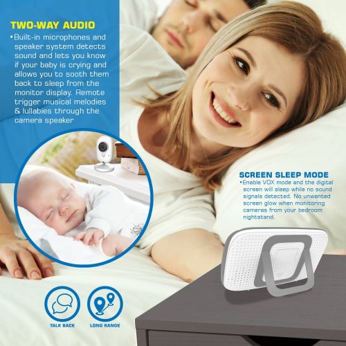  Serene Life Wireless Baby Monitor System - Camera & Portable Child Home Monitoring