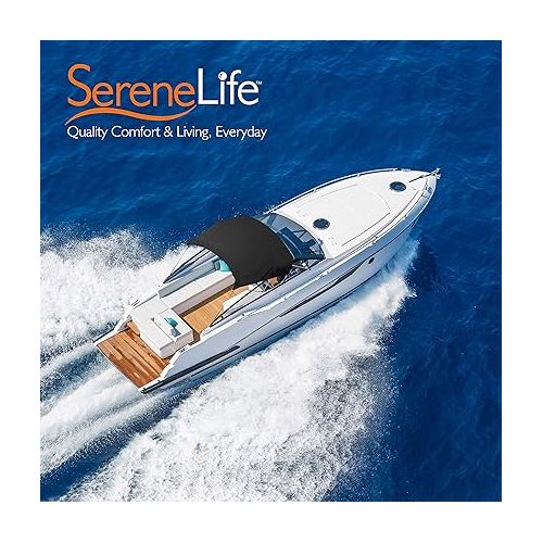  SereneLife 3 Bow Bimini Top Canvas Sun Shade Boat Canopy -1