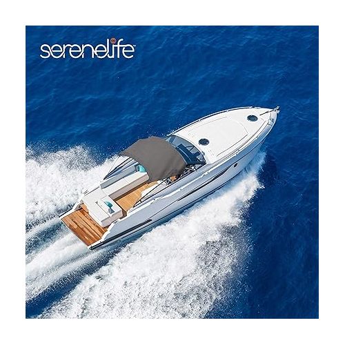  SereneLife Waterproof Boat Bimini Top Cover - 73-78