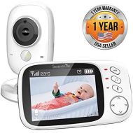 [아마존베스트]SereneLife Video Baby Monitor Long Range - Upgraded 850’ Wireless Range, Night Vision, Temperature Monitoring and Portable 2” Color Screen - Serenelife USA SLBCAM20