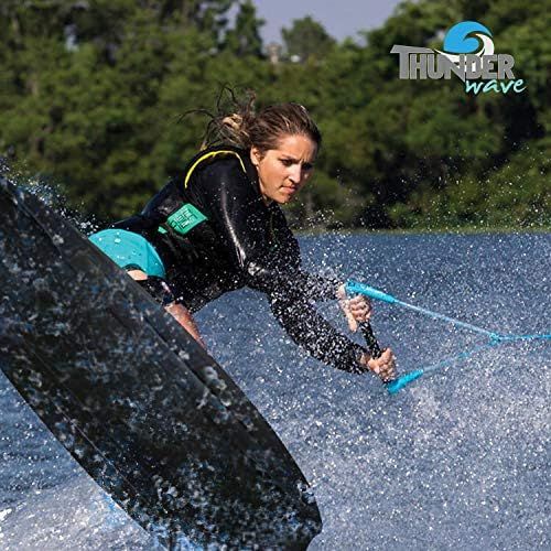  [아마존베스트]SereneLife Water Sport Kneeboard with Hook for Kids & Adults, Kneeboard with Strap for Boating, Waterboarding, Kneeling Boogie Boarding, Knee Surfing