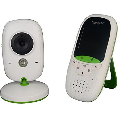  [아마존베스트]SereneLife Video Baby Monitor Dual System w/ Temperature Thermometer Sleep Camera, Dedicated 2” Digital Color Screen Rechargeable Battery, Audio Speaker and Portable Mobile Clip -