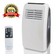 SereneLife 8,000 BTU Portable Air Conditioner, 3-in-1 Floor AC Unit with Built-in Dehumidifier, Fan Modes, Remote Control, Complete Window Mount Exhaust Kit for Rooms Up to 225 Sq.