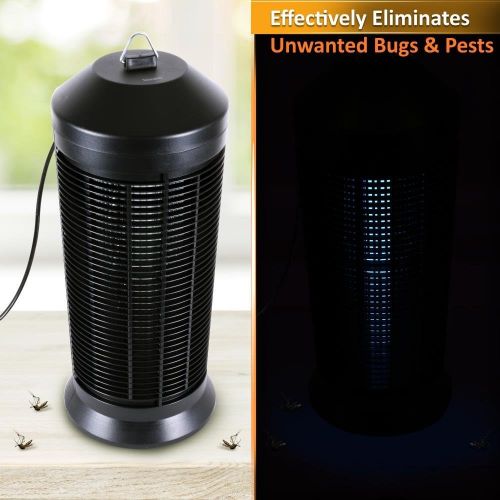  SereneLife Upgraded Electric Bug Zapper - 2018 Fly & Mosquito Killer, Insect Flying Bug Trap Weather Resistant Electronic Lamp Plug In with UV Light for Home, Indoor and Outdoor Us