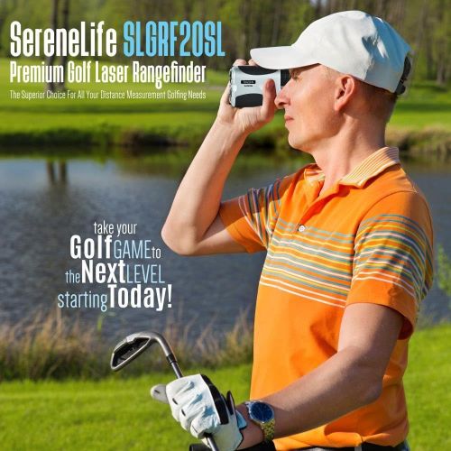  SereneLife Upgraded Advanced Golf Laser Rangefinder with Pinsensor Technology