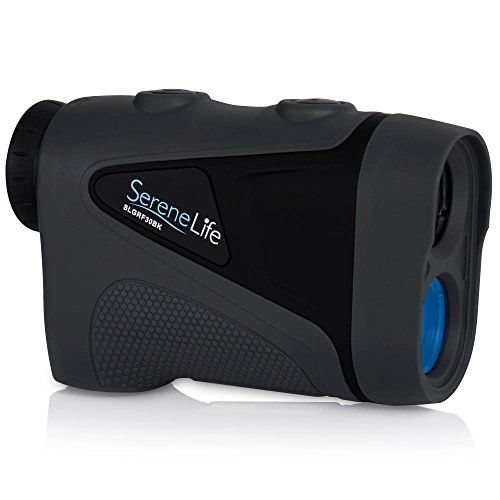  SereneLife Advanced Golf Laser Rangefinder with Pinsensor Technology - Waterproof Digital Golf Range Finder Accurate up to 540 Yards - Upgraded Optical View