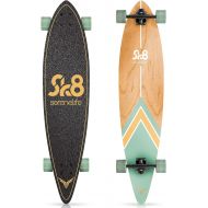 Complete Standard Skateboard Mini Cruiser - 8 Ply Canadian & Bamboo Maple Deck Complete Flat Concave Skate Board W/ 7 Aluminum Trucks - for Kids, Teens, Adults - SereneLife