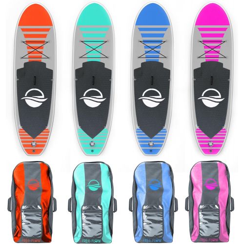  SereneLife Premium Inflatable Stand Up Paddle Board (6 Inches Thick) with SUP Accessories & Carrying Storage Bag | Wide Stance, Bottom Fin for Paddling, Surf Control, Non-Slip Deck