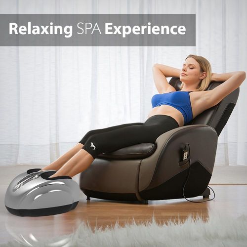  SereneLife SLFTMSG35 Shiatsu Foot Massager | Shiatsu Therapy for Heels, Toes and Ankles | for Pain Relief and Comfort |Heat Function and Different Intensity Levels, with Remote Con