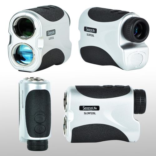  SereneLife Premium Golf Laser Rangefinder with Pinsensor - Digital Golf Distance Meter - Compact Design - Travel Case