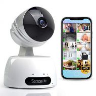 SereneLife Indoor Wireless IP Camera - HD 720p Network Security Surveillance Home Monitoring w/ Motion Detection, Night Vision, PTZ, 2 Way Audio, iPhone Android Mobile App - PC WiF