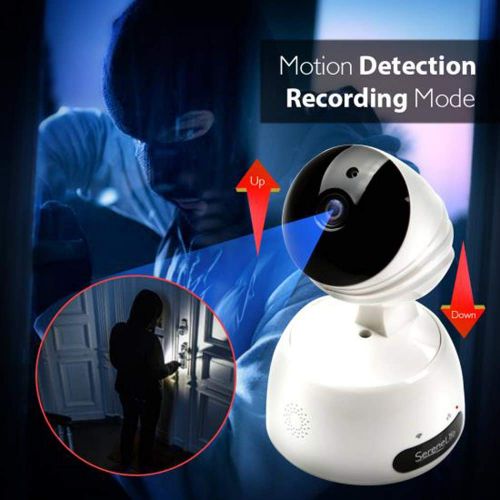  SereneLife Indoor Wireless IP Camera - HD 720p Network Security Surveillance Home Monitoring w Motion Detection, Night Vision, PTZ, 2 Way Audio, iPhone Android Mobile App - PC WiF