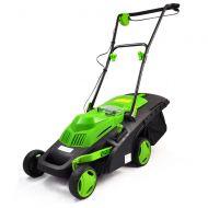 SereneLife Cordless Electric Lawn Mower - Battery Operated, Landscape Edging, 36V Rechargeable Battery, Perfect for Lawns, Gardens, Sidewalks, Walkways - PSLCLM60