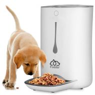 SereneLife Automatic Pet Feeder - Electronic Dogs and Cat Food Dispenser Programmable Features for Portion and Weight Control and Meal Scheduling  Built-In Voice Recorder and Pla
