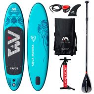 SereneLife 2019 Upgraded 910 Vapor iSUP Inflatable Paddleboard with Leash Pump Paddle and Bag - Adults and Youth Sup Deck Stand Up Paddle Boards Blow Up - 4.72 Thick / 30 Wide