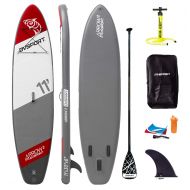 SereneLife GOSHENG DVSPORT 10’ Inflatable Stand up Paddle Board SUP Package Include Adjustable Paddle, Pump, Repair Kit and Backpack| 5” Thick, 32” Stable& Wide Stance, 264lbs High Capacity w