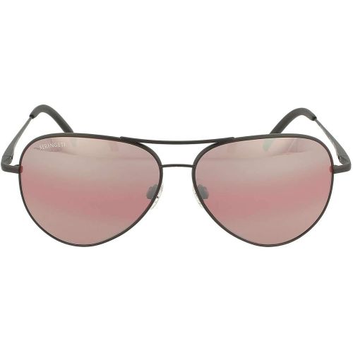  Serengeti Carrara Driver Gradient Sunglasses, Satin Dark Gunmetal