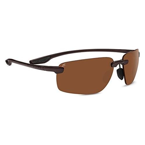  Serengeti 8502 Erice Sunglasses, Sanded Dark Brown