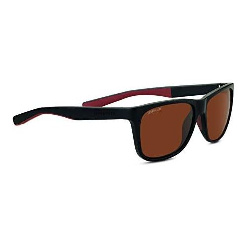  Serengeti Classic Nylon Livio Sanded BlackBrown Polarized Drivers Sunglasses