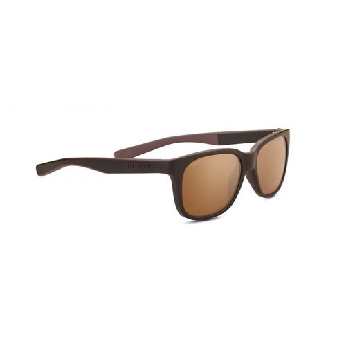  Serengeti Egeo Sunglasses, Sanded Brown & Dark Brown