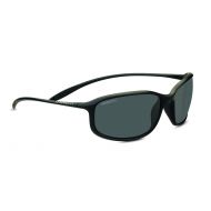 Serengeti Sestriere Sunglasses Satin Black Unisex-Adult Small/Medium