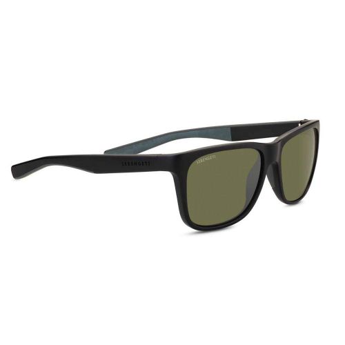  Serengeti Livio Sunglasses Sanded Black/Grey Unisex-Adult Medium