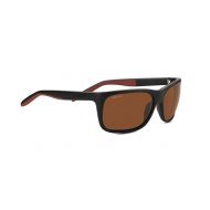 Serengeti Ettore Sunglasses Sanded Black/Brown Unisex-Adult Medium