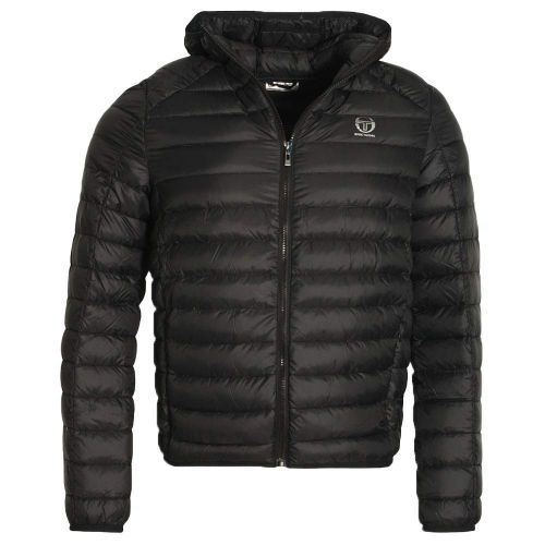  Sergio Tacchini Ives Hooded Duck Down Jacket Black