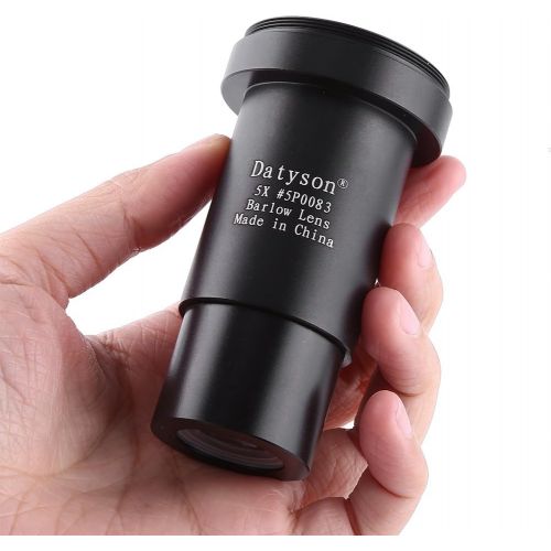  Serounder Astronomy Telescope Eyepiece Barlow Lens, Premium Durable 5X Telescope Eyepiece M42 * 0.75 Thread Optic Lens Accessory for 1.25 inch Astronomy Telescope