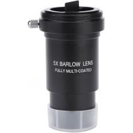 Serounder Barlow Lens, Multi-Coated 1.25 5X Barlow Lens M42x 0.75mm Thread for 31.7mm Telescopes Eyepiece