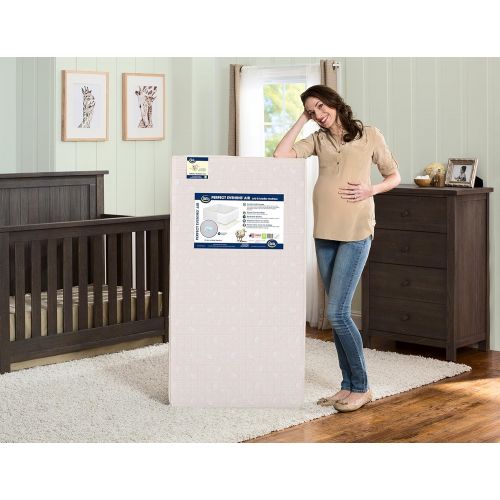  Serta Perfect Evening Air Fiber Core Crib and Toddler Mattress | Waterproof | GREENGUARD Gold Certified (Natural/Non-Toxic)