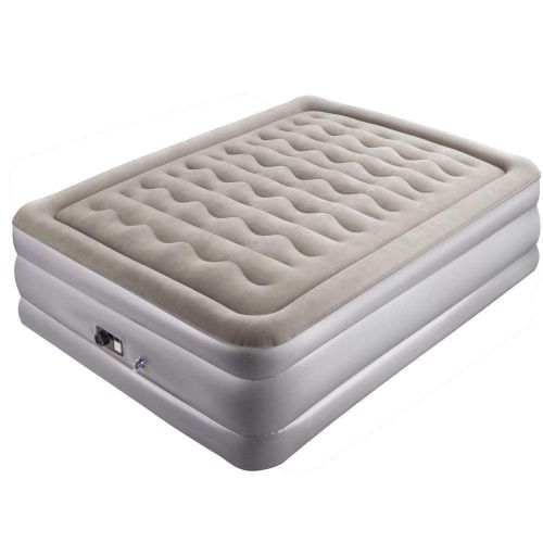  Serta New Sable Raised Queen Pillow Air Mattress with Built-in Electric Pump, Height 19,