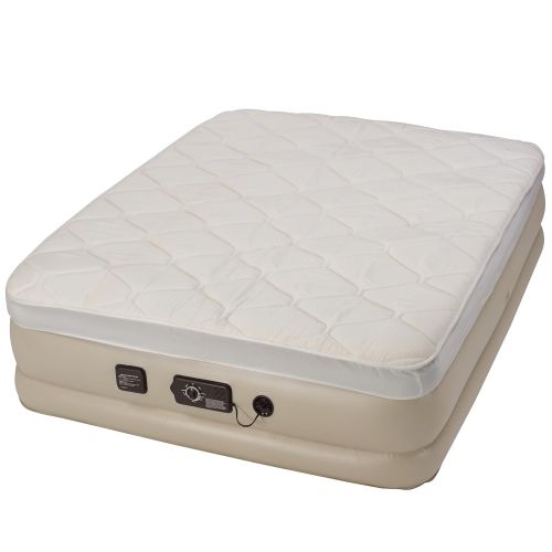  Serta Raised Queen Pillow Top Air Mattress with Never Flat Pump