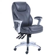 Serta Ergo-Executive Office Chair Innovate Gray Bonded Leather