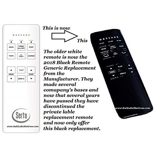  Serta Motion Perfect 2.0 (New Black 2019 Version) Replacement Remote for Adjustable Bed