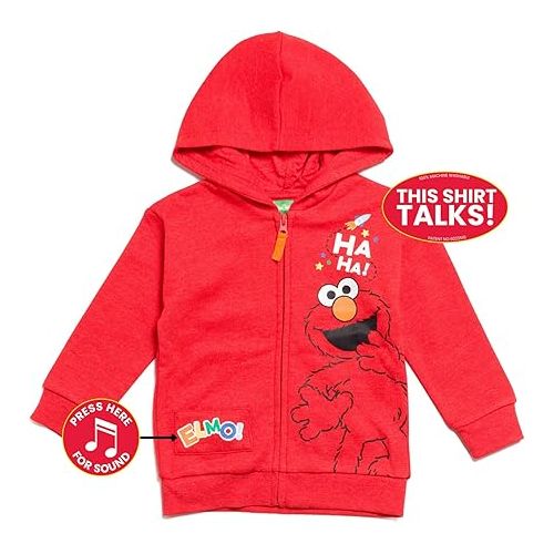  Sesame Street Elmo Fleece Zip Up Hoodie Infant to Toddler