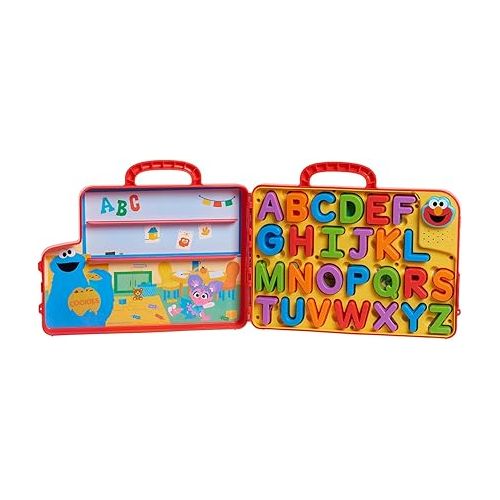  SESAME STREET Elmo’s Learning Letters Bus Activity Board, Preschool Learning and Education, Kids Toys for Ages 2 Up by Just Play