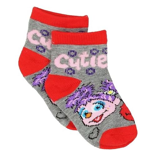  Sesame Street Elmo Abby Toddler Girls 6 pack Quarter Socks